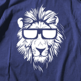 t shirt lion bleu