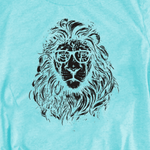 t shirt lion bleu
