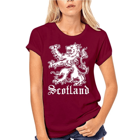 T-Shirt Lion Woman  Rouge