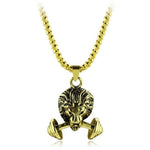 Collier lion or sportif