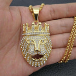 Démonstration collier lion doré diamant