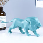 Lion-bleu-statuette