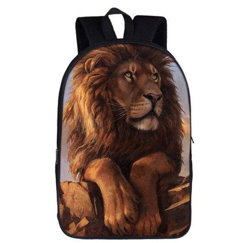 sac à dos lion majestueux