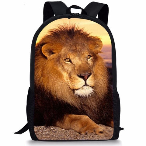 sac à dos lion photographié