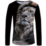 T-Shirt Lion Hiver Grandiose