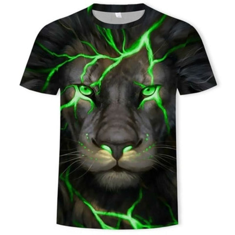 T-Shirt Lion vert