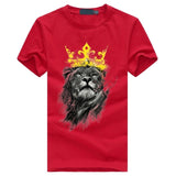 T-Shirt Lion Couronne Rouge