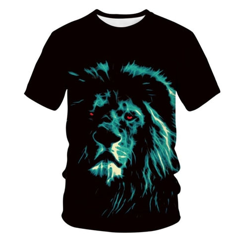 T-Shirt Lion Yeux Rouges