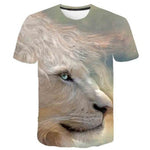 T-Shirt Blanc Lion