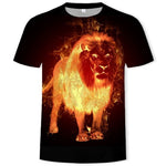 T-Shirt Lion Feu