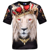 T-Shirt Lion Blanc Hip-Hop