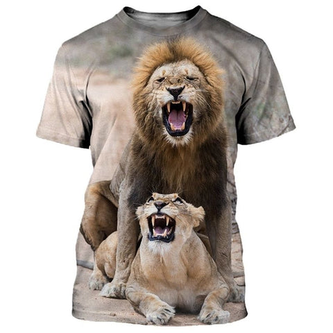 T-Shirt Lion Accouplement