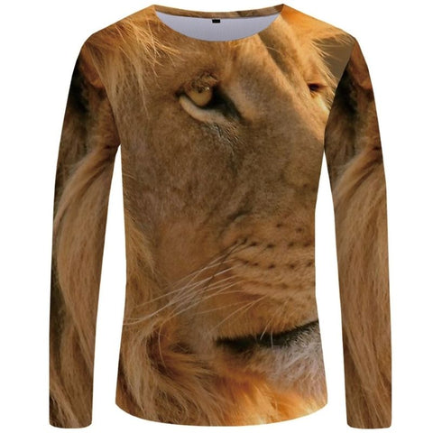 T-Shirt Lion Hiver Chaud