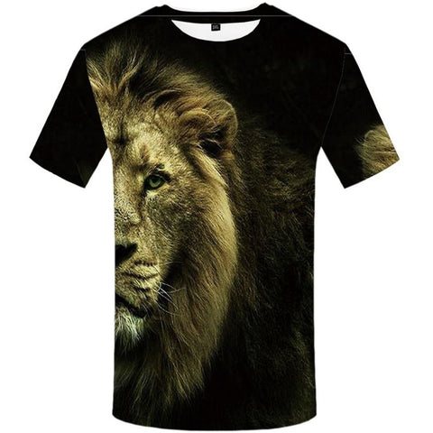 T-Shirt Homme Tête De Lion