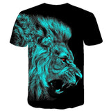 T-Shirt Lion Bleu Dos