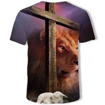 T-Shirt Lion Croix