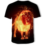 T-Shirt Lion Feu Dos