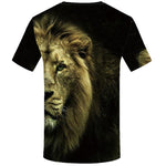 T-Shirt Homme Tête De Lion Dos