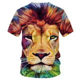 T-Shirt Lion Œil Vert Dos