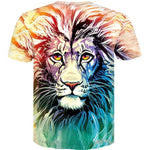 T-Shirt Avec Tête De Lion Stylisée Dos