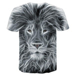 T-Shirt Lion Minimaliste Dos