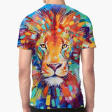T-Shirt Lion Multicolore Dos