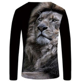 T-Shirt Lion Hiver Grandiose Dos