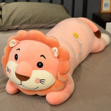 Peluche Lion Couché Rose