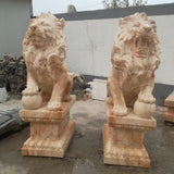 Statue-lion-face