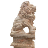 Statue-pierre-lion