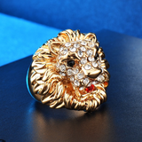 Bague Tête de Lion pour Femme or et diamants