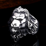 Bague Lion Homme couleur argent