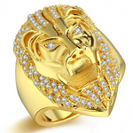 Bague Lion Homme Or 