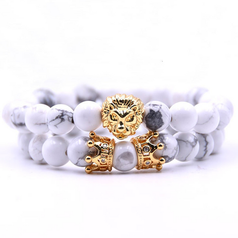 Bracelet Lion Blanc