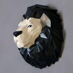 Décoration tête de lion.