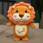 Doudou lion orange smile.