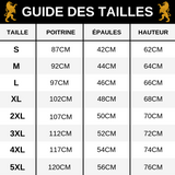 Guide des tailles t-shorts lion.