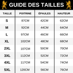 Guide des tailles T-Shirt Roi Lion Femme Lune