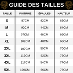 Guide des Tailles T-Shirt Lion Furie