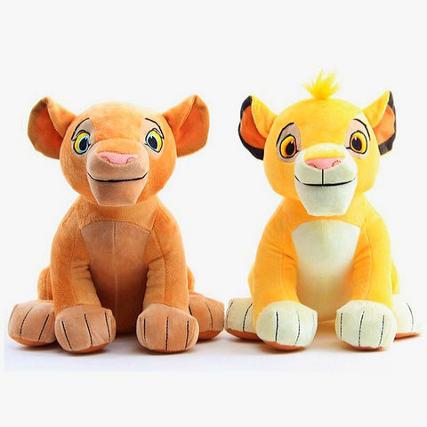Peluches Nala et Simba, le Roi Lion.