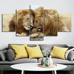 Tableaux de décoration intérieur lion.