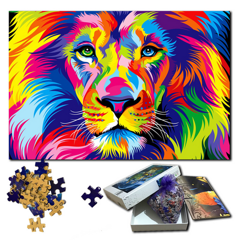 Puzzle 1500 pièces lion.