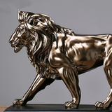 Statue tête de lion.