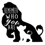 Sticker roi lion remember who you are.