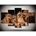 Tableau Famille Lion photo sur toile décor salon