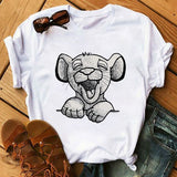 T-Shirt Roi Lion Funny zoom