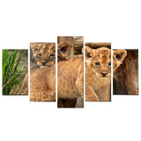 Tableau Jeunes Lions décor animaux