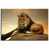 Tableau Lion Attrait toile lion en couleur