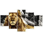 Tableau Lion Bravoure déco murale tête de lion