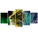 Tableau Lion Destin dessin tête de lion